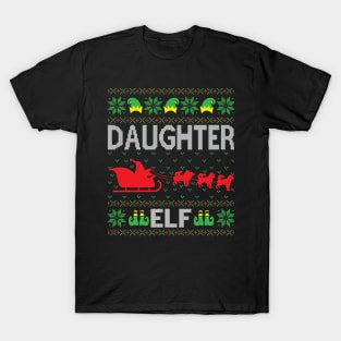 The Daughter elf ugly christmas sweater T-Shirt